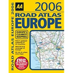 AA Road Atlas Europe 2006