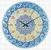 Blue Mosaic Murano Glass Wall Clock