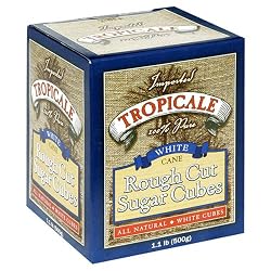 Tropicale White Cane Rough Cut Sugar Cubes, 1.1-Pound Boxes (Pack of 6)