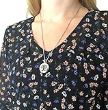 Essential Oil Diffuser Necklace Locket for Aromatherapy, Stainless Steel (Hypo-Allergenic) + 10 Mesh Pads | Tree of Life