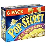 Pop Secret Popcorn, Movie Theater Butter, 6-Count Packages (Pack of 8)