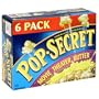 Pop Secret Popcorn, Movie Theater Butter, 6-Count Packages (Pack of 8)