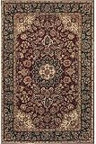 Kerman Rug 3'x5' Burgundy/navy