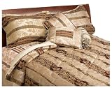 Malibu Shores Poesaide Flower Jacquard 7-Piece King Comforter Set, Beige