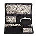 Kenneth Cole Reaction Womens Saffiano Clutch Wallet Trifold W Coin Purse (GLAZED BLACK)