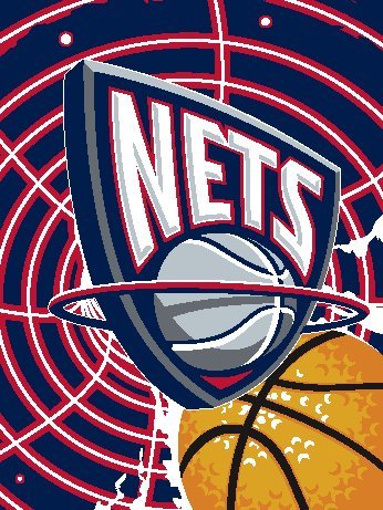 New Jersey Nets 60''x 80'' Super Plush Throw (NBA)