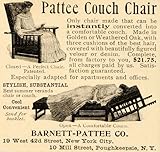 IMAGE OF 1904 Vintage Ad Antique Barnett Pattee Couch Veranda Chair Furniture Women Sleep - Original Print Ad