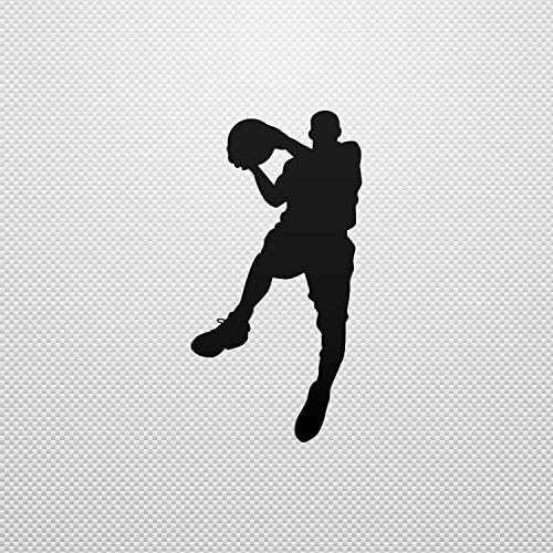 Sticker Basketball Player Weatherproof Sailboats Specialty Stable Bi Black (20 X 10.2 In)