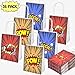 POKONBOY 36 Pack Party Supplies Party Favors Bags, Theme Birthday Party Supplies Gifts Bag Treat Bags Decorations for Kids Boys Christmas (6 Designs)