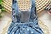 Kidscool Little Girls Imitation Denim Cute Rompers Soft To Wear Cotton Overalls