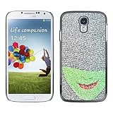 Rubber Case Hard Shell Cover Protective Accessory BY RAYDREAMMM - Samsung Galaxy S4 I9500 - Face Book Character Red Lips Read
