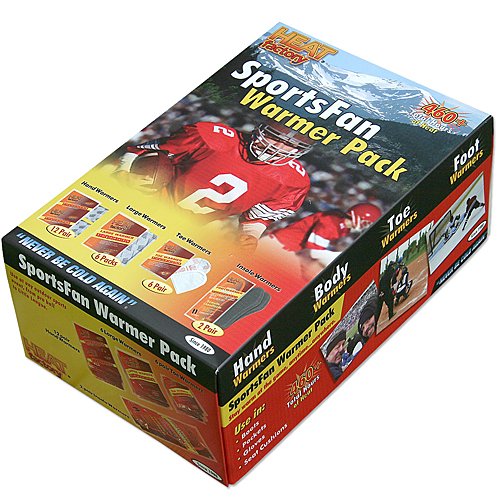 Heat Factory Warmer Pack 12 Pair Hand 6 Pair Toe 2 Pair Insole and 6