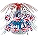 British Flag Mini Cascade Centerpiece Party Accessory (1 count) (1/Pkg)