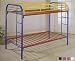 2" tube twin / twin bunk bed set available in Black Blue Red White and Rainbow