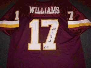 Doug Williams Washington Redskins NFL Autographed Authentic Maroon Jersey