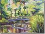 Jericho Pond by Diane Williams - Pond Landscape Ceramic Tile Mural 18" x 24" Kitchen Shower Backsplash