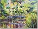 Jericho Pond by Diane Williams - Artwork On Tile Ceramic Mural 18 x 24 Backsplash