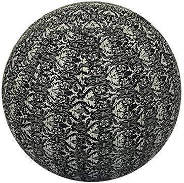 55cm Exercise Ball Cover - yoga ball cover - balance ball cover - 100% cotton - Black Rhapsody