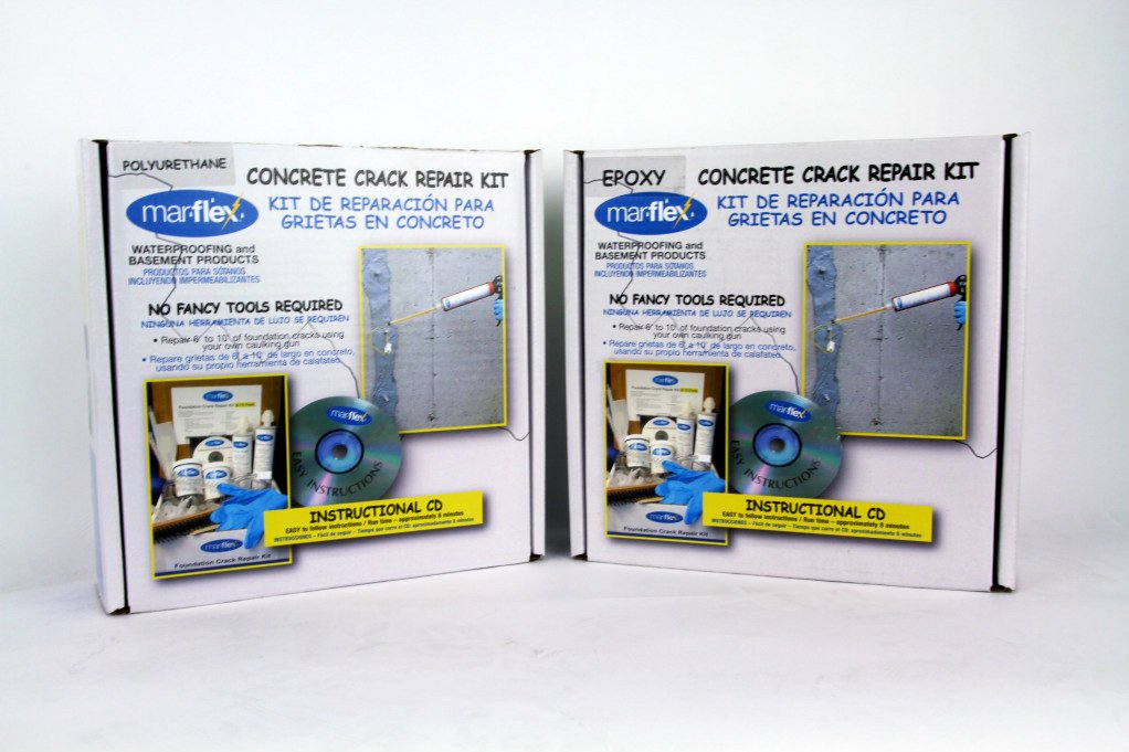 Mar-flex 8'-10' Concrete Crack Repair Kit (POLYURETHANE) - Wall ...