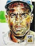 Jackie Robinson Brooklyn Dodgers 2000 Legends Stamp By Michael Mellett