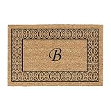 Monogram Doormat with Black Border - B (23.5x35.5
