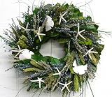 Seashell Dried and Preserved Floral Wreath (22 inch)