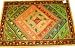 Yellow Green Banjara Mirror Hand Embroidered Sari Wall Hanging Tapestry
