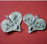 SterlingSilverHeartDogIDTag(StoneColor=garnet-darkred)