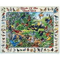 Birds of the Backyard 1000. Piece Jigsaw Puzzle by White Mountain Puzzles