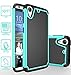 HTC Desire 626 Case, Style4U Dual Layer Hybrid Armor Protective Case Cover for HTC Desire 626 with 1 Style4U Stylus [Teal]