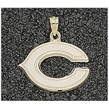 LogoArt Chicago Bears 10K Gold Team Font Pendant