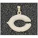 LogoArt Chicago Bears 10K Gold Team Font Pendant