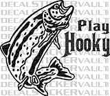 Play Hooky Fishing Decal Sticker fishing fisherman fish decal