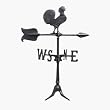 Whitehall Prod. WV3-A-76SR-BKND Rooster Weathervane