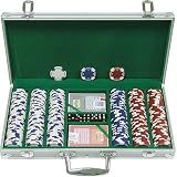 Trademark Poker 300 11.5g Holdem Poker Chip Set with Aluminum Case