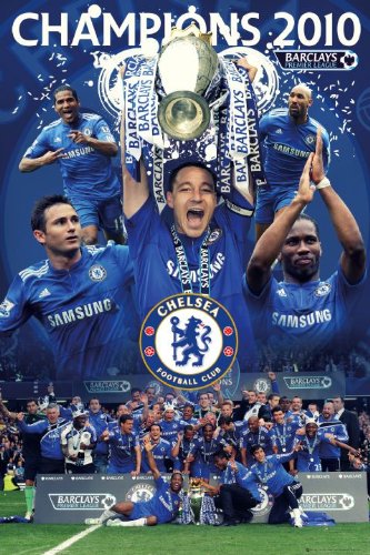 Chelsea FC Football Club Champions 2010 Large Sport Poster 61 by 91.5cm
