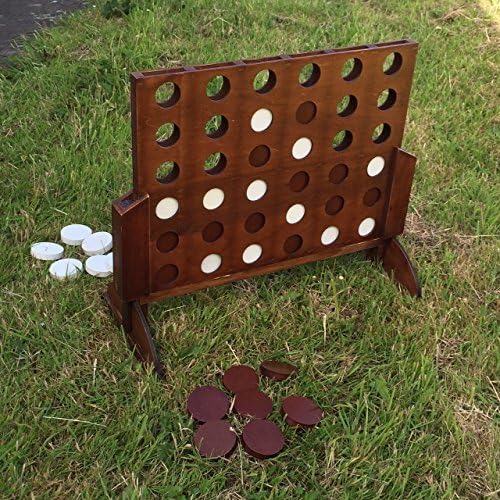 Selections Delux Wooden 4 in a Row Style Garden Game by Garden Selections
