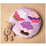 Kidsline Little Boutique Purple Sweet Cupcake Seating Velour Pillow