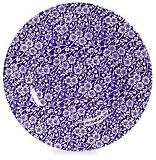 Queen's China Blue Calico 10-1/2-Inch Dinner Plate