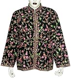 Ladies Jacket Outerwear Vests Wool Fabric Evening Dress Handmade in Kashmir Size XL