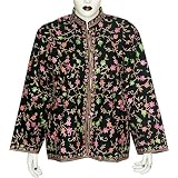 Ladies Jacket Outerwear Vests Wool Fabric Evening Dress Handmade in Kashmir Size XL by ShalinCraft