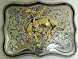 616ZY72J4TL. SL160  Huge Western Saddle Bronc Rodeo Belt Buckle Bronco