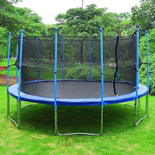 15 Ft Trampoline Netting Enclosure with 12 Foam Poles