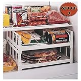 VERSATILE STACKABLE FREEZER AND FRIDGE SHELVES (SET OF 4)