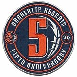 NBA Charlotte Bobcats 5th Anniversary Collectible Logo Patch