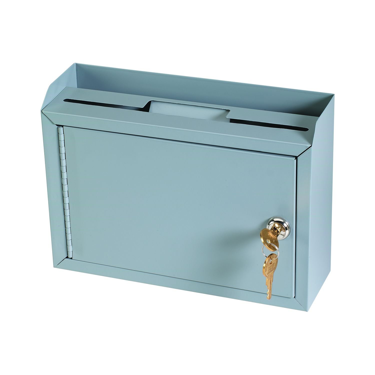 NEW Steel Slotted Drop Box, Multi Purpose Locking Storage Wall Mount