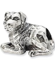 Reflection Beads Silver Rottweiler Dog Bead