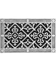 Home Improvement: Decorative Grille, Vent Cover, or Return Register. Made of Urethane Resin to fit over a 8"x14" duct or opening. Total size of vent is 10"x16"x3/8", for wall and ceiling grilles (not for floor use). - Beaux-Artes, Ltd.