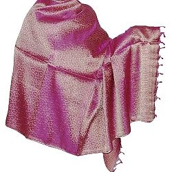 Wrap Shawl Paisley Jacquard Silk Accessory 36 x 90 inches (bssl057)