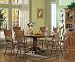 Kitchen & Housewares : 7PCS Country Solid Oak Nostalgia Dining Table & 6 Chairs Set